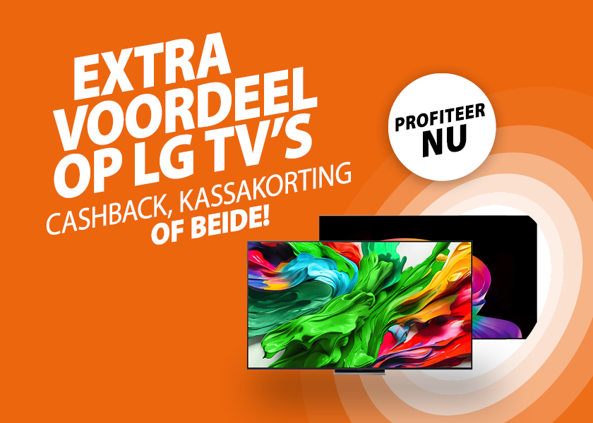 LG cashback + kassakorting: tot wel €500 voordeel bij Expert