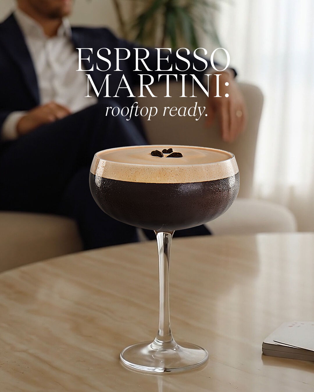 Espresso Martini cocktail met koffie
